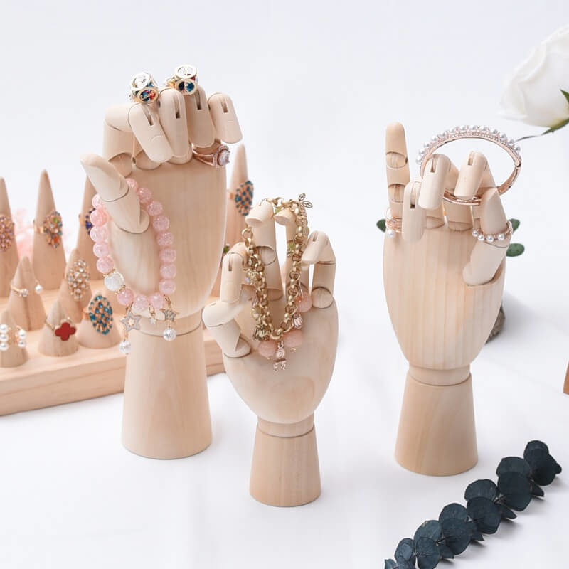 Wooden Hand Jewelry Display